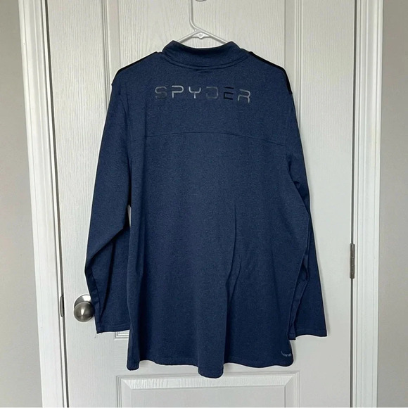 Spider Men’s Active Sports Quarter Zip Pullover Blue/Black Like New Size XXL - Picture 6 of 11